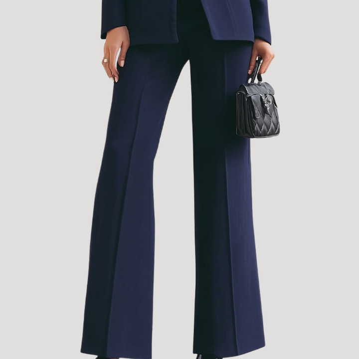 Women’s Elegant Blazer Trouser Suit Two-Piece Set