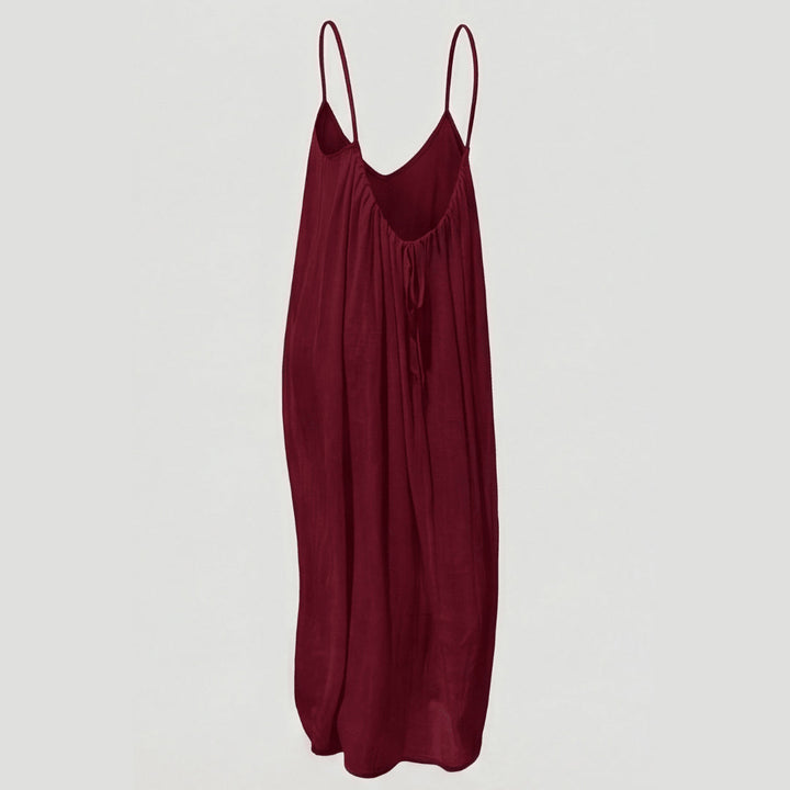 Flowy Open Back Summer Maxi Dress