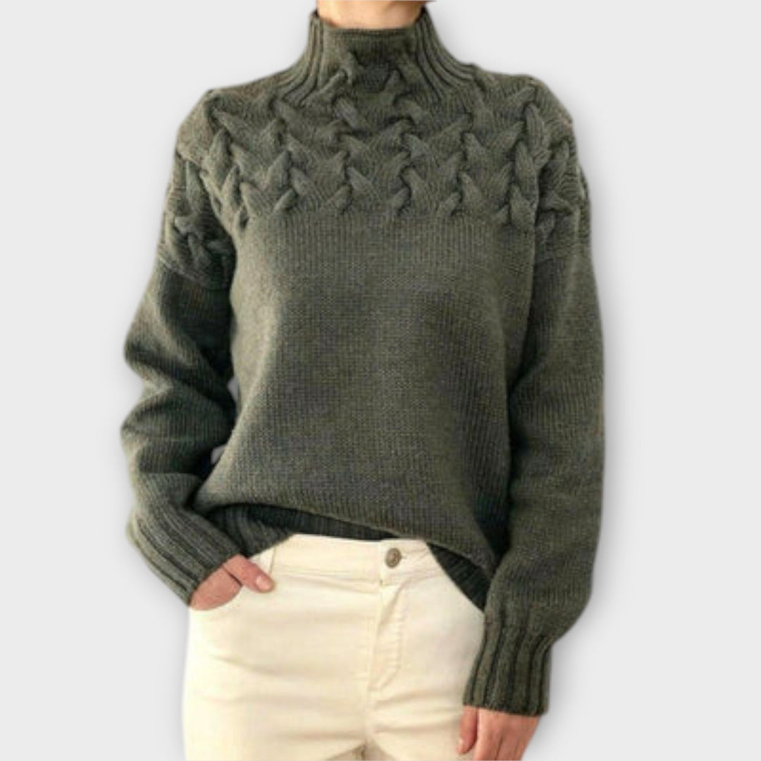 Eva - Women's Cable Knit Sweater