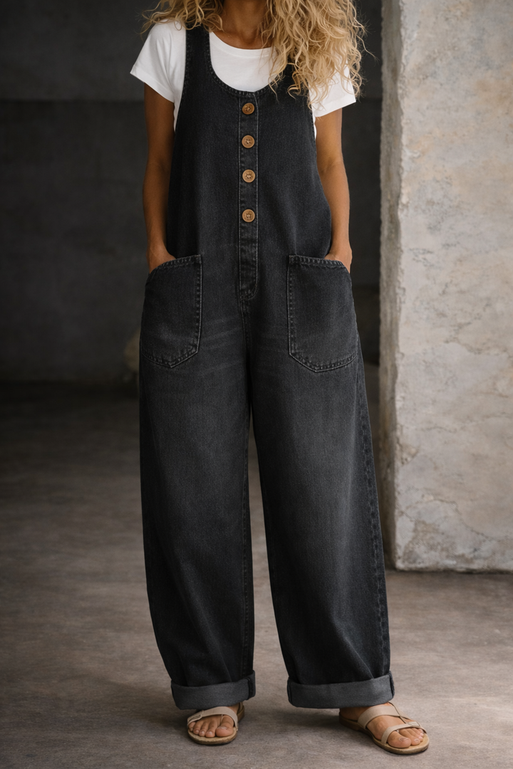 Amelia | Vintage Cotton Dungarees