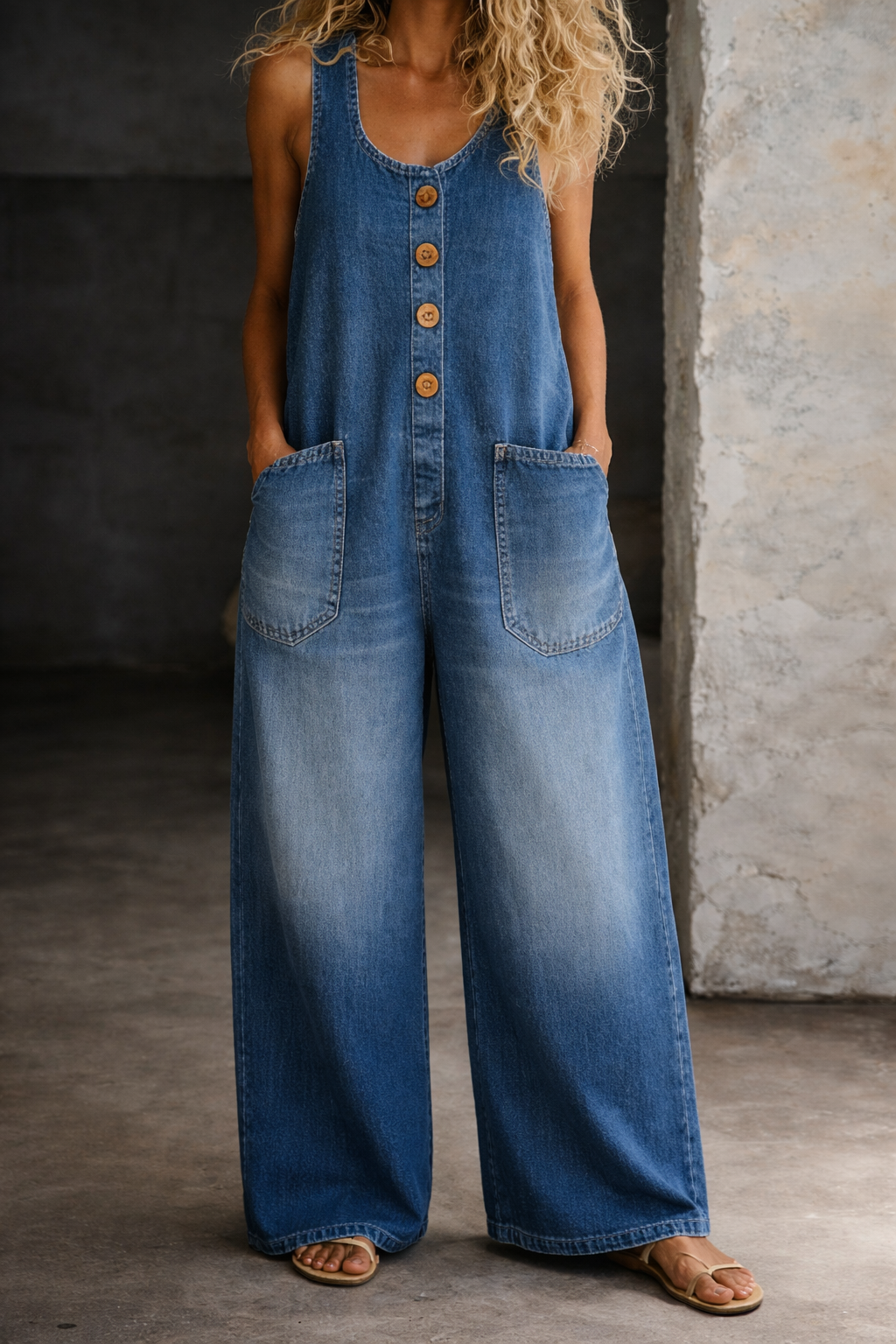 Amelia | Vintage Cotton Dungarees