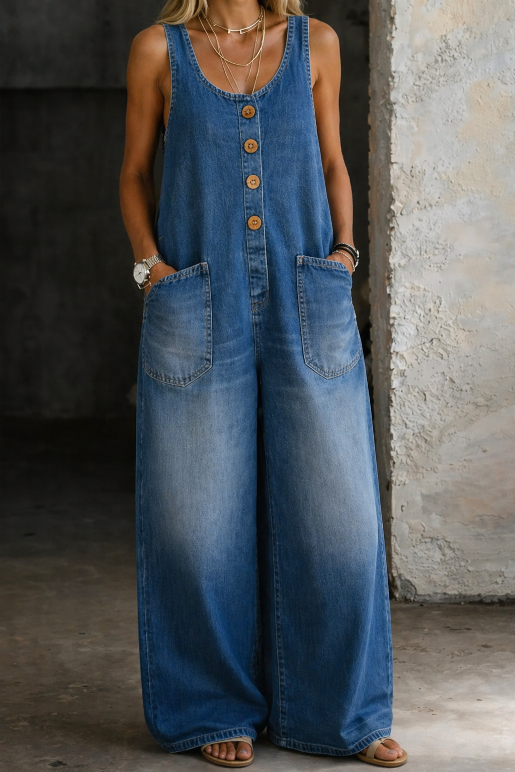 Amelia | Vintage Cotton Dungarees