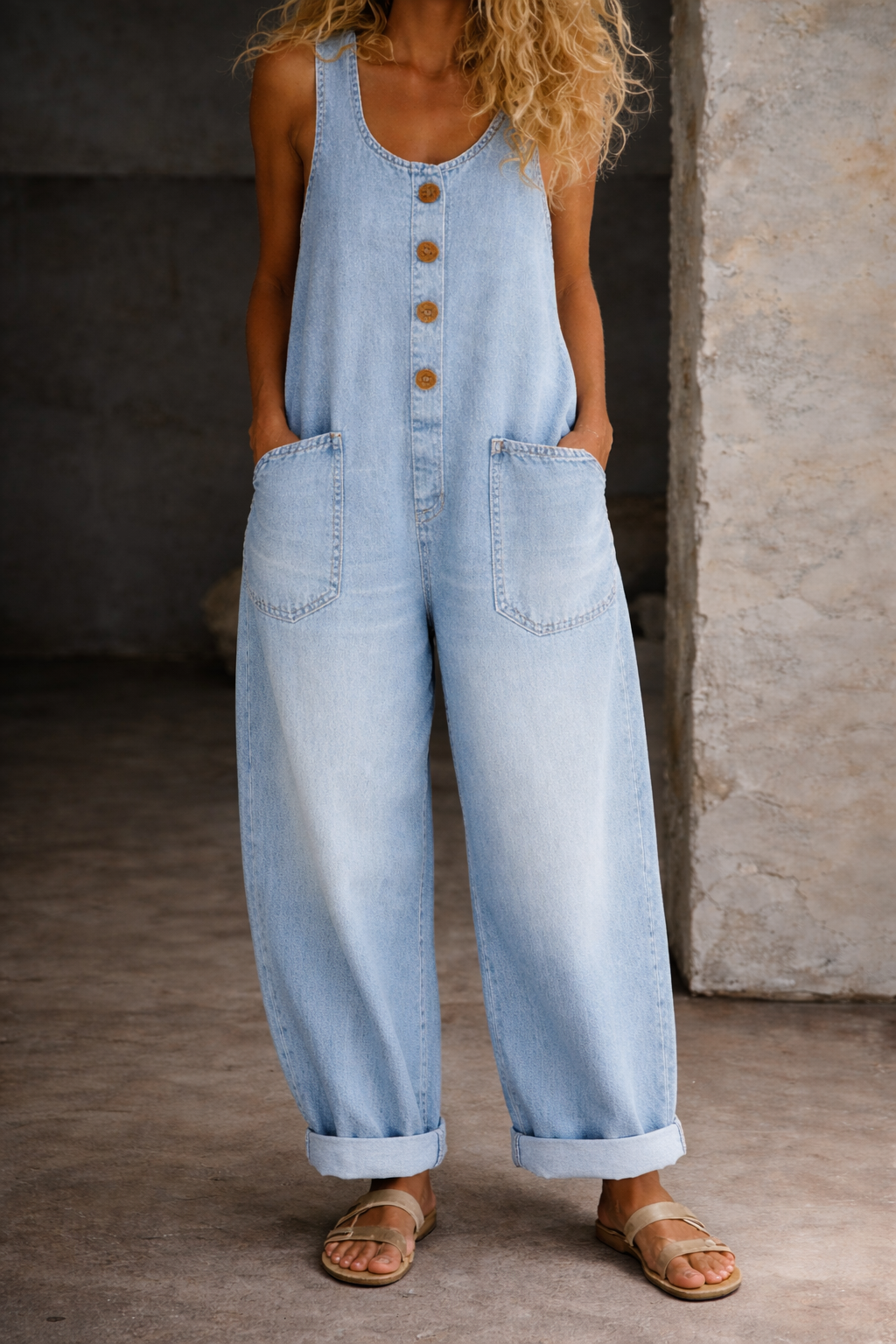 Amelia | Vintage Cotton Dungarees