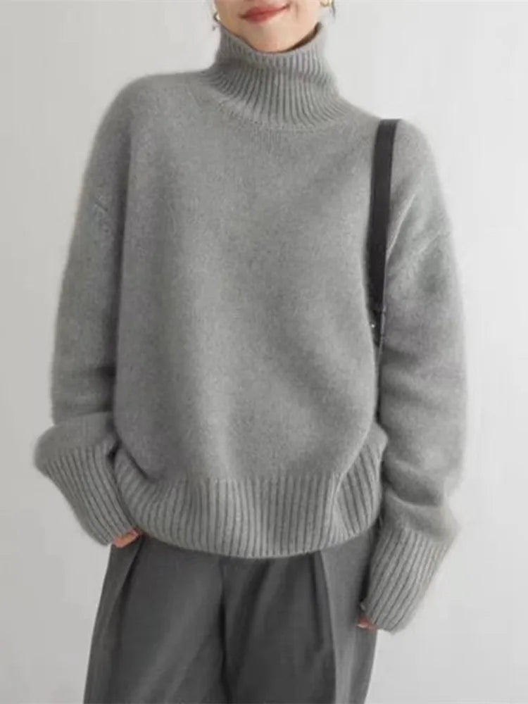 MIA - HIGH NECK CASHMERE JUMPER