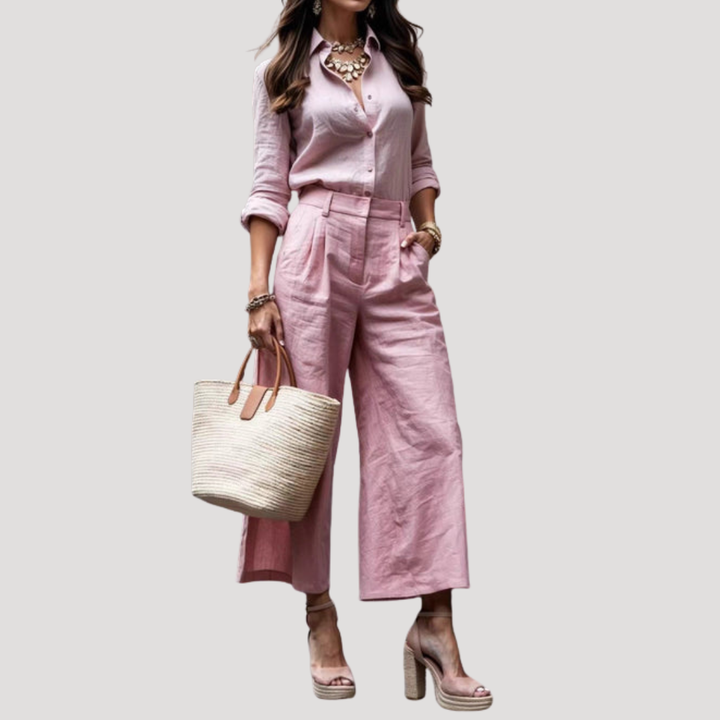 Women’s Tailored Smart Casual Wide Leg Trouser Suit