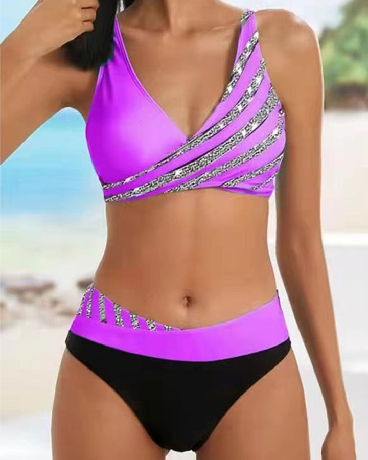 Vera - Printed Bikini in Warm Tones