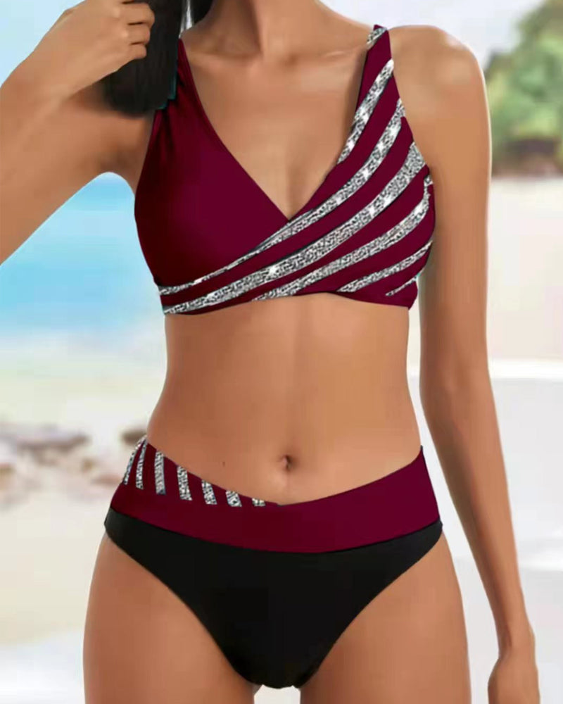 Vera - Printed Bikini in Warm Tones