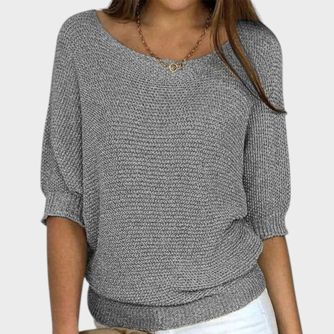 Carolina | Three-Quarter Sleeve Knit Jumper
