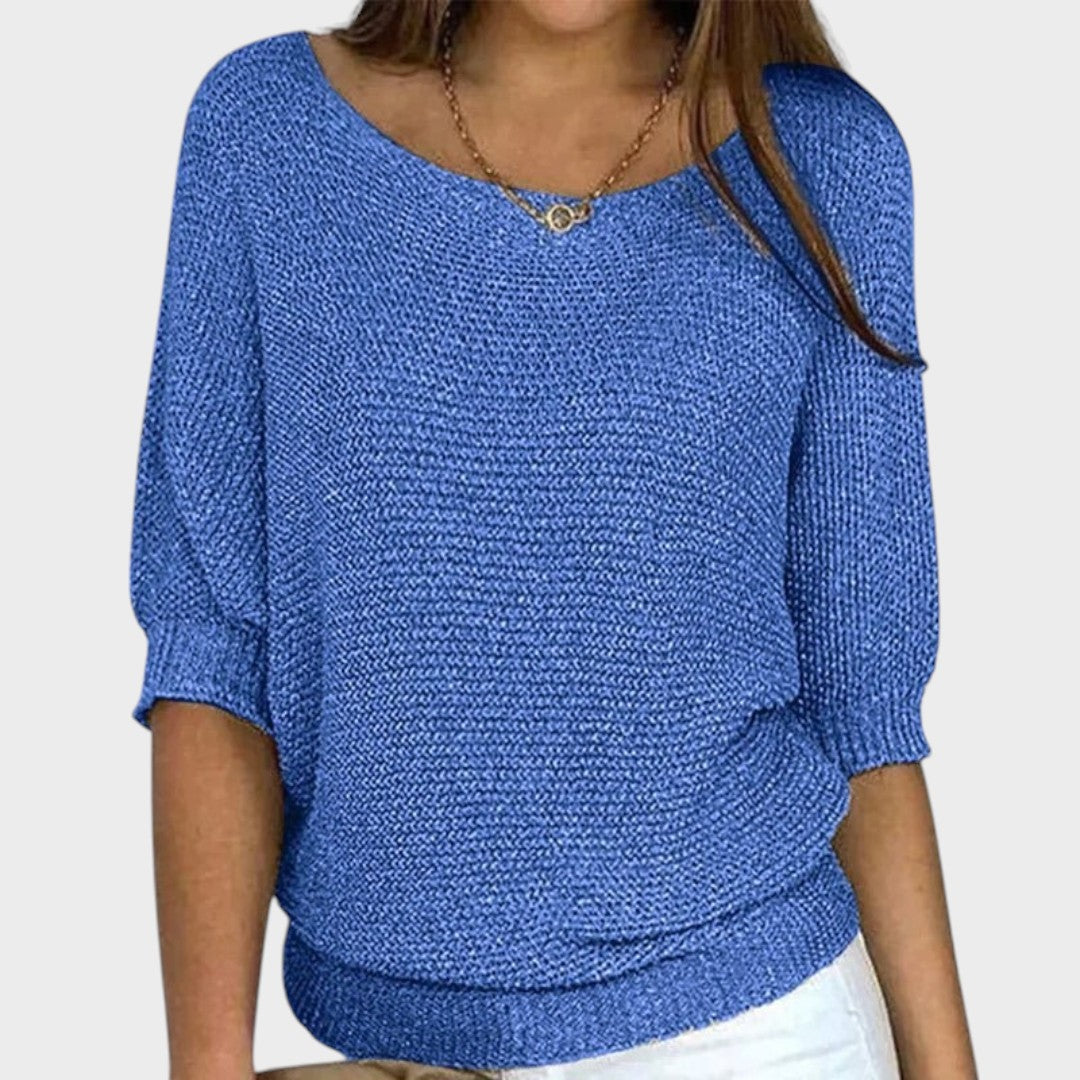 Carolina | Three-Quarter Sleeve Knit Jumper