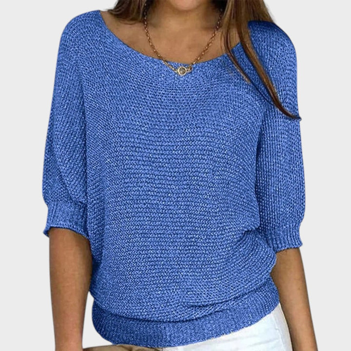 Carolina | Three-Quarter Sleeve Knit Jumper