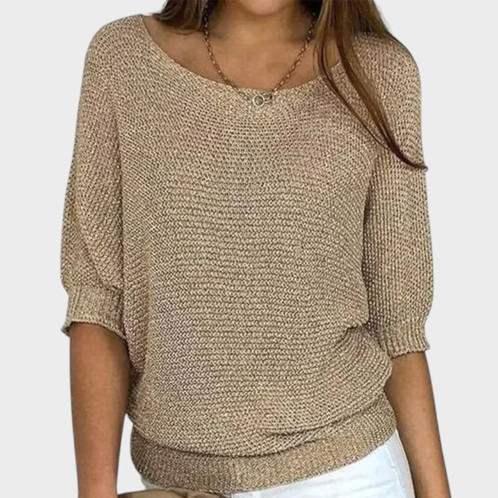 Carolina | Three-Quarter Sleeve Knit Jumper