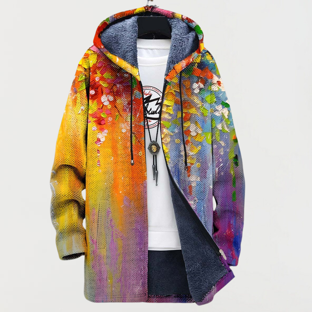 Parker | Coat with Abstract Art