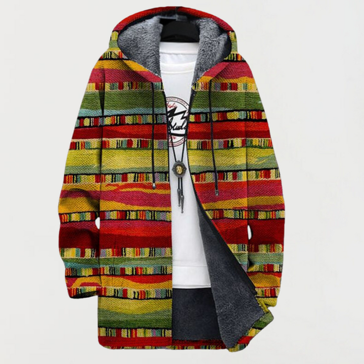 Bailey | Cardigan with Ethnic Stripes