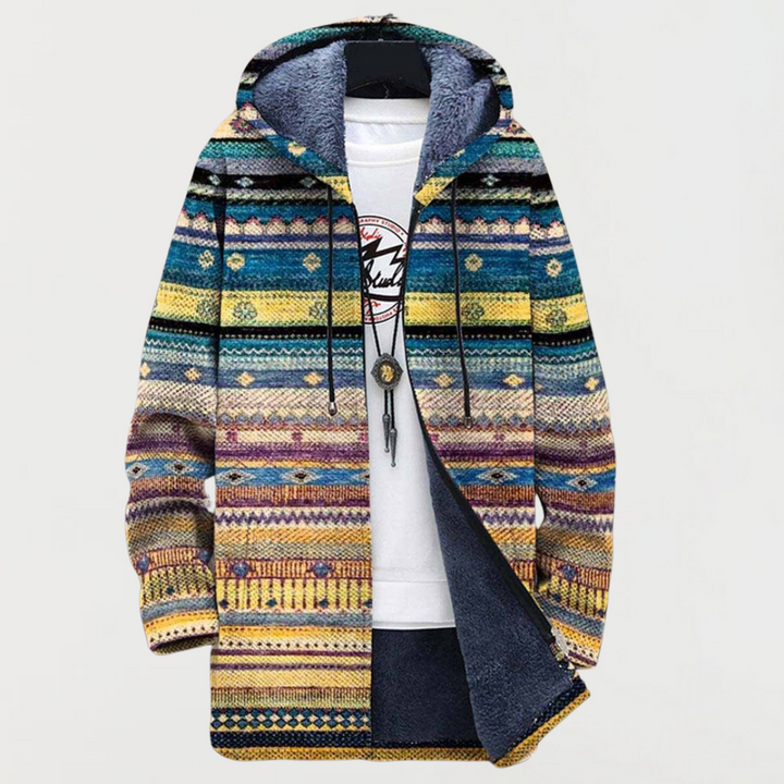 Wynn | Wavy Tribal Pattern Coat