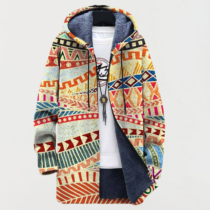 Charlie | Ethnic Pattern Fusion Coat
