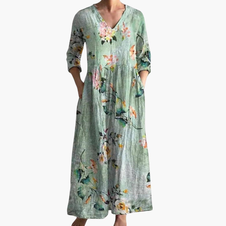 V-Neck Floral Every Day Maxi Dress