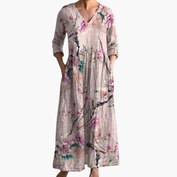 V-Neck Floral Every Day Maxi Dress