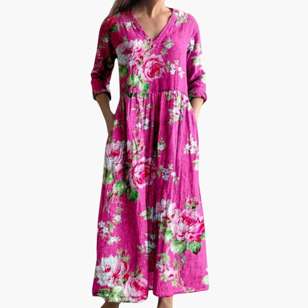 V-Neck Floral Every Day Maxi Dress