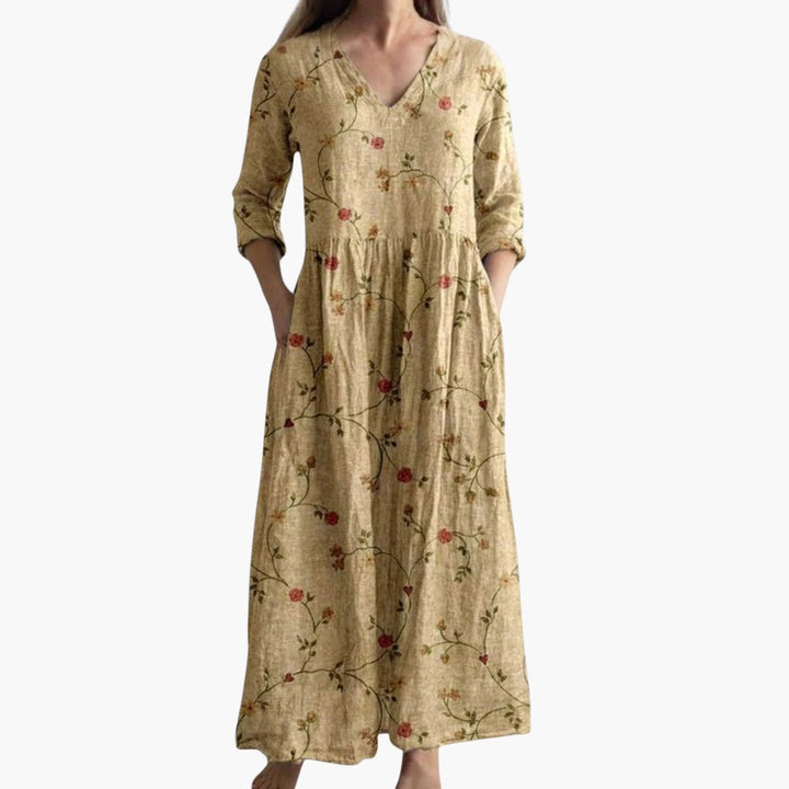 V-Neck Floral Every Day Maxi Dress