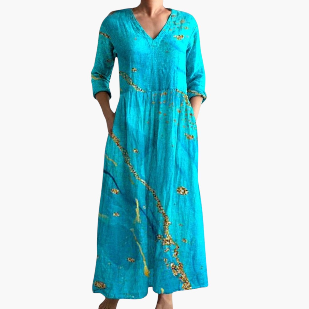 V-Neck Floral Every Day Maxi Dress