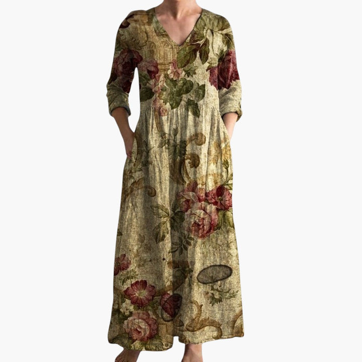 V-Neck Floral Every Day Maxi Dress