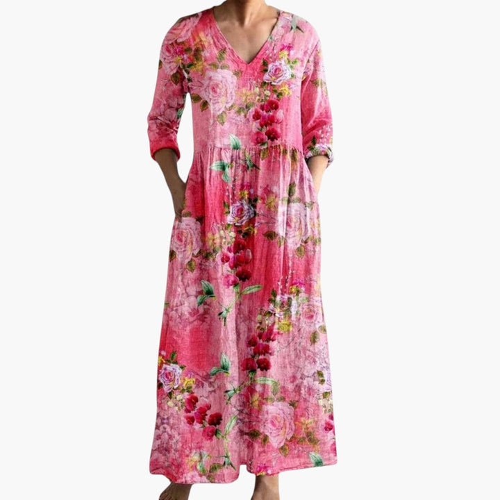 V-Neck Floral Every Day Maxi Dress