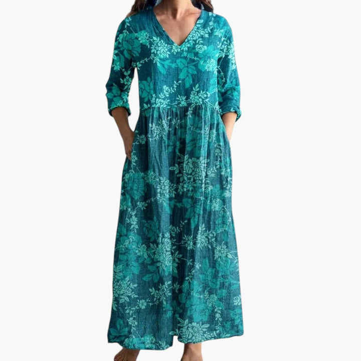 V-Neck Floral Every Day Maxi Dress