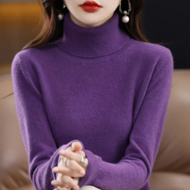 Amara | Cashmere Roll Neck Jumper