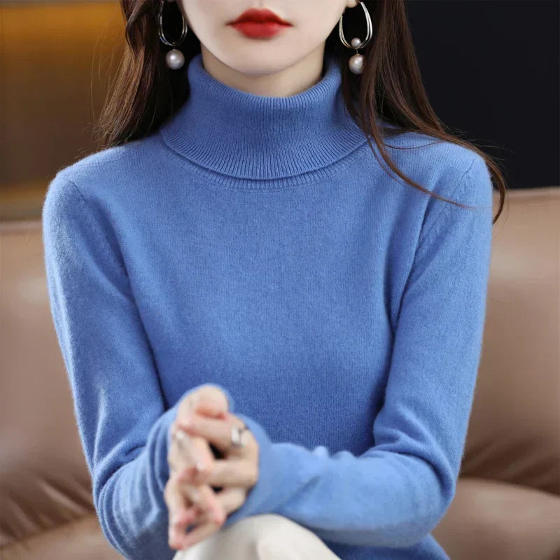 Amara | Cashmere Roll Neck Jumper
