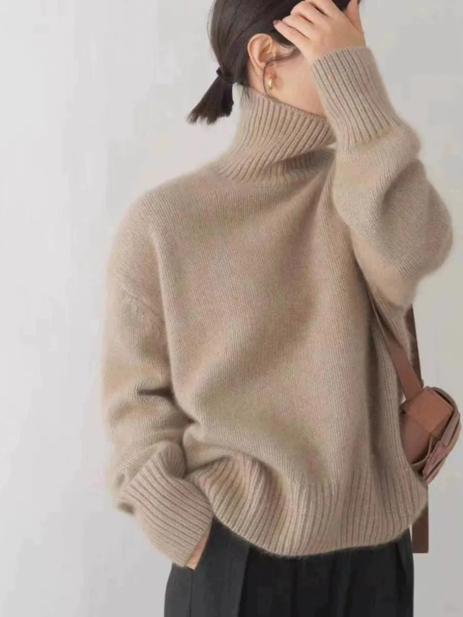 Zoey - Oversized High Neck Sweater
