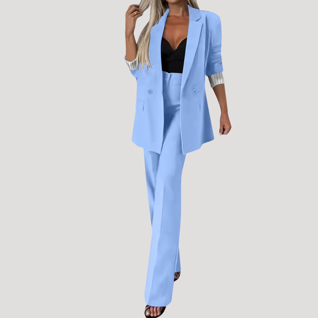 Women’s Elegant Tailored Smart Casual Trouser Suit