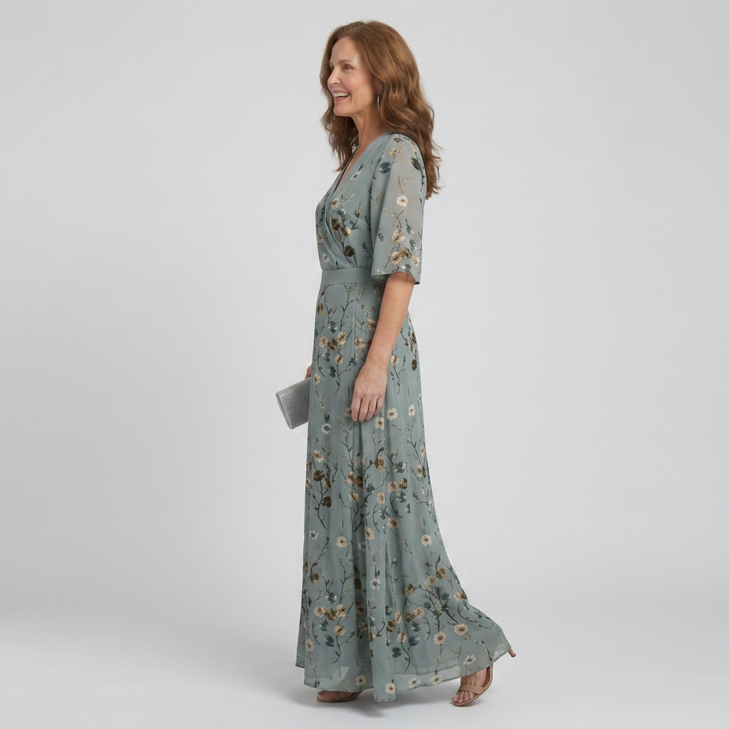 Selora | Halter Bloom Flow Maxi Dress