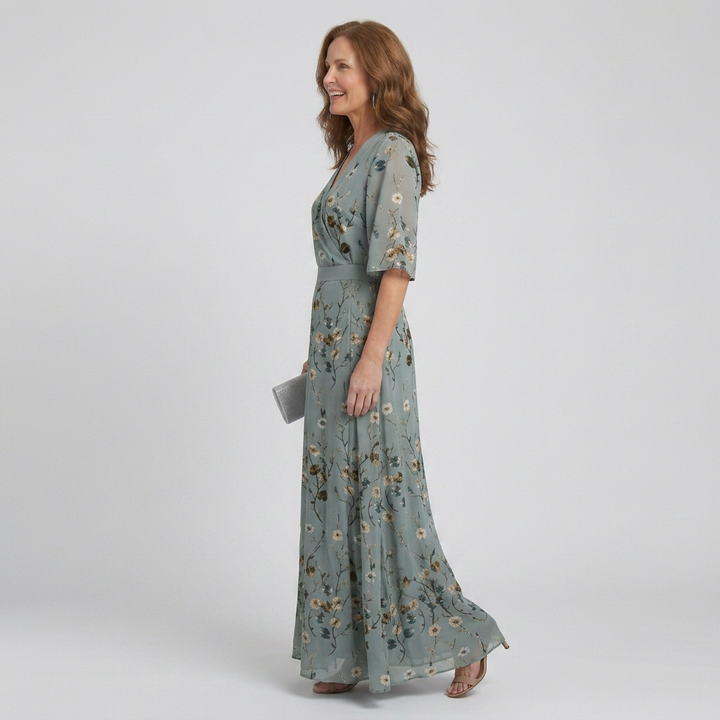 Selora | Halter Bloom Flow Maxi Dress