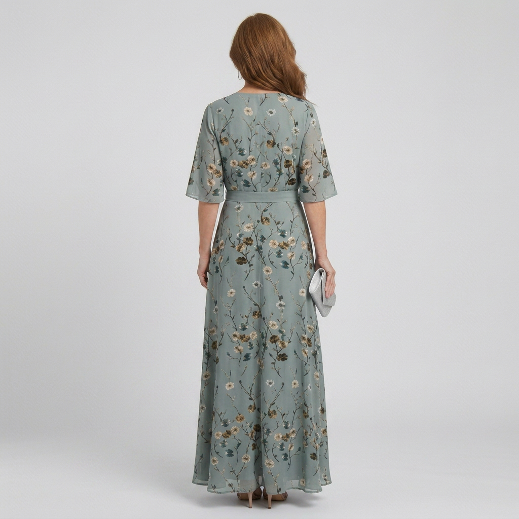 Selora | Halter Bloom Flow Maxi Dress