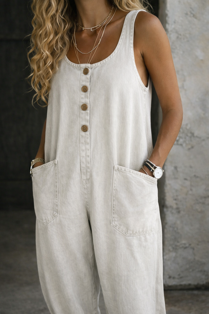 Amelia | Vintage Cotton Dungarees