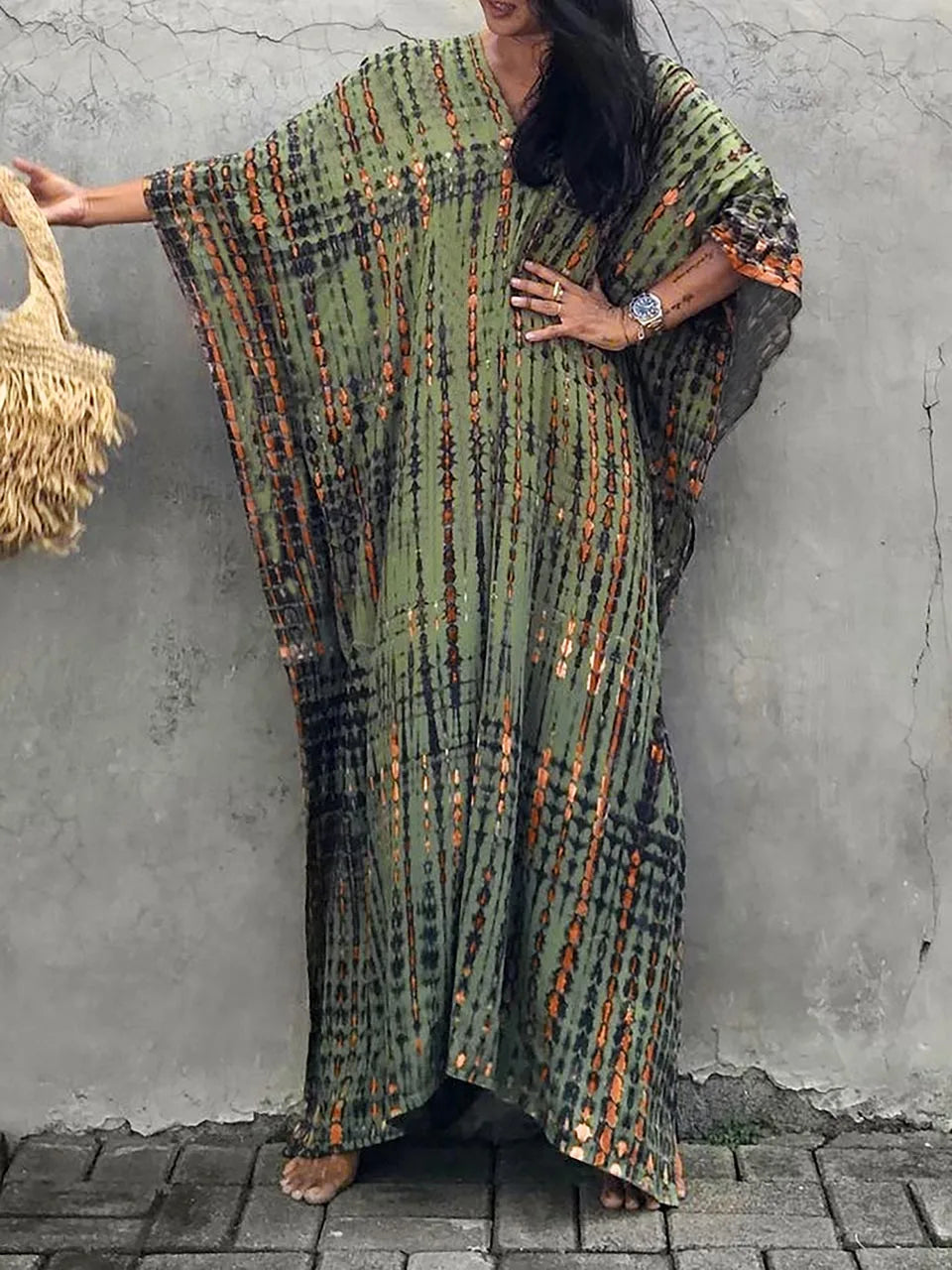 Cotton Holiday Resort Maxi Dress