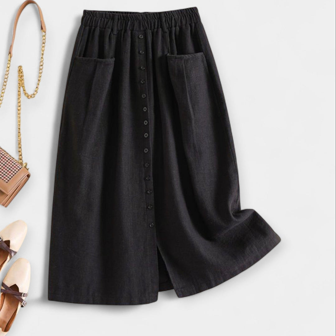 Midi Skirt with Wash