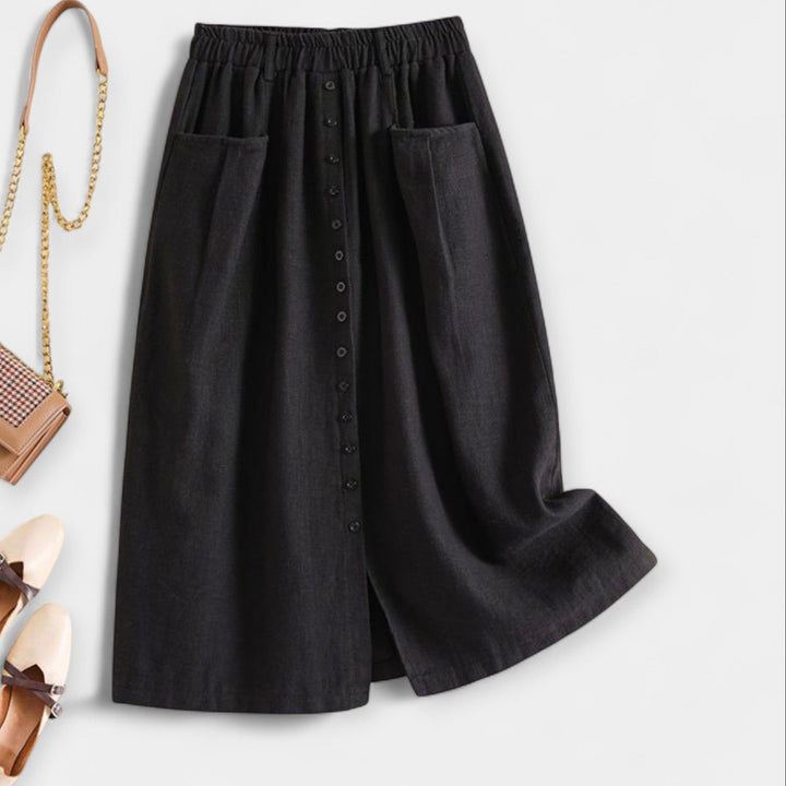 Midi Skirt with Wash