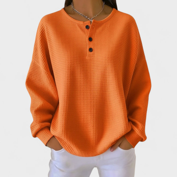 Piper | Cosy Waffle Knit Henley