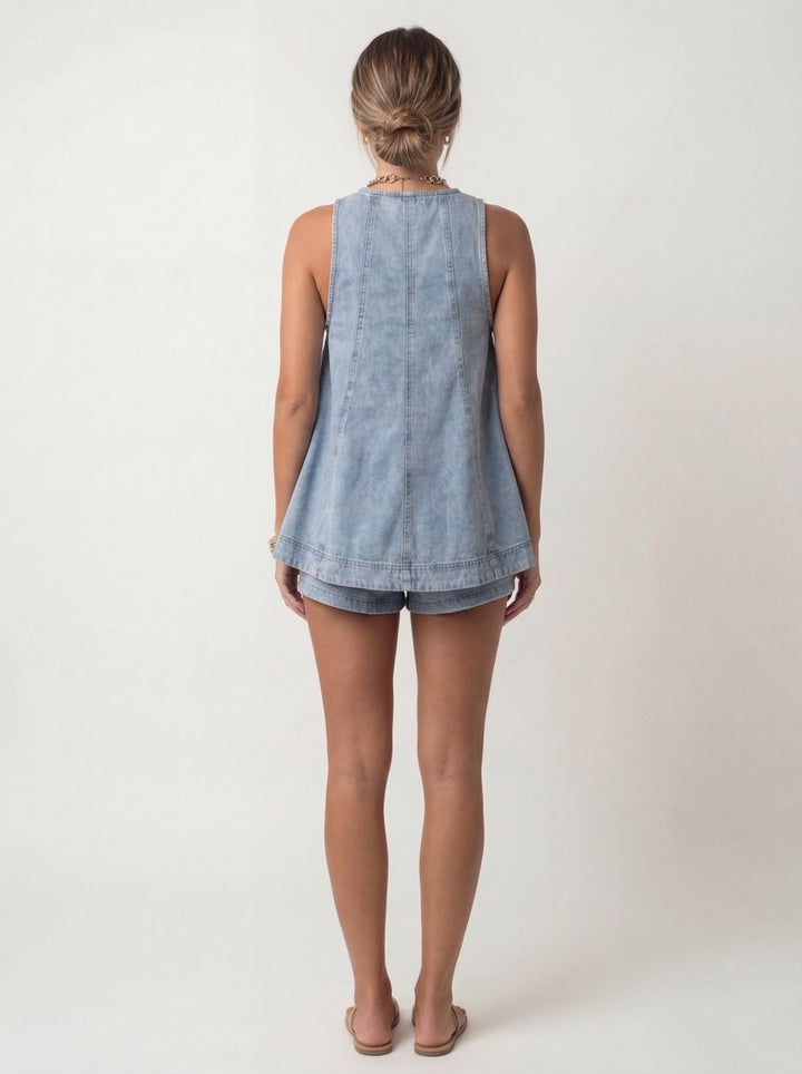 Davin™ Relaxed Denim Two-Piece Set