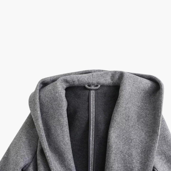 Genevra | Practical Hooded Trenchcoat with Belted Waist and Button Fastening