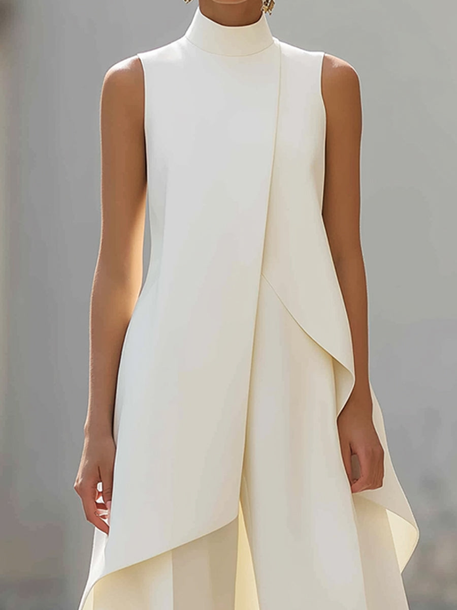 Elegant Asymmetric Two-Piece Set