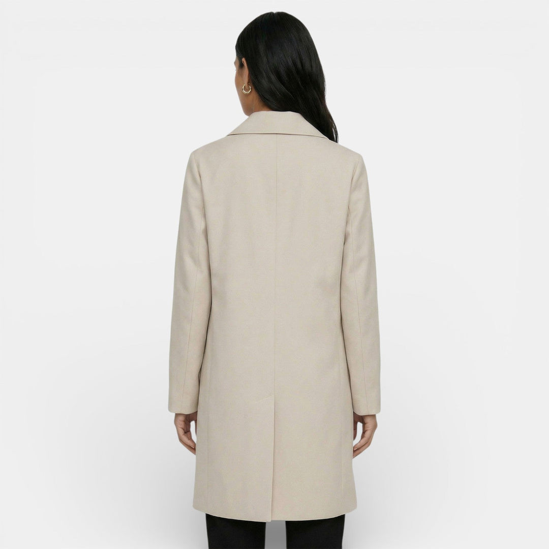 Thomasina | Elegant Midi Trench Coat with Modern Cut and Flattering Silhouette