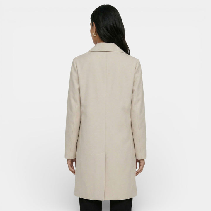 Thomasina | Elegant Midi Trench Coat with Modern Cut and Flattering Silhouette