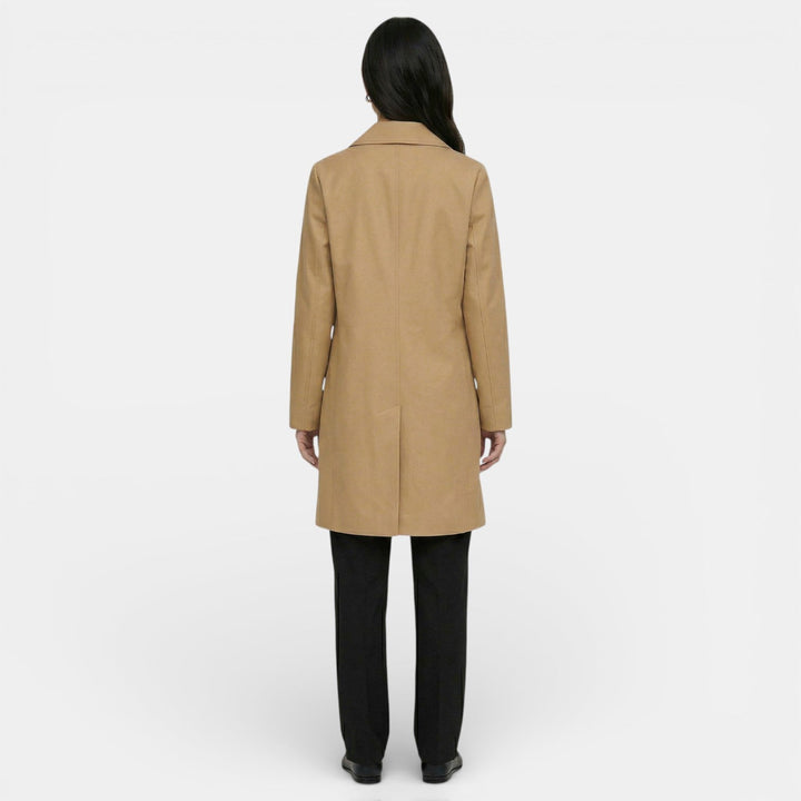 Thomasina | Elegant Midi Trench Coat with Modern Cut and Flattering Silhouette