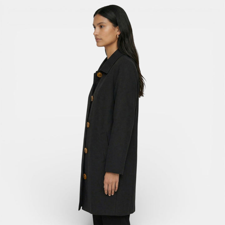 Thomasina | Elegant Midi Trench Coat with Modern Cut and Flattering Silhouette