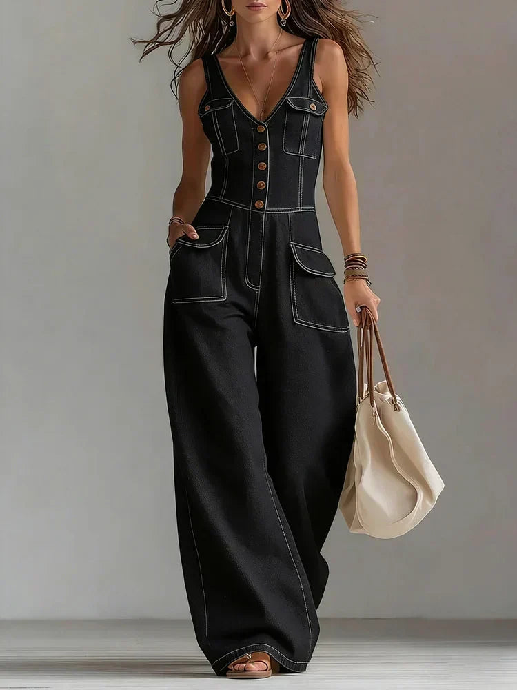 Megan | Casual Denim Dungarees