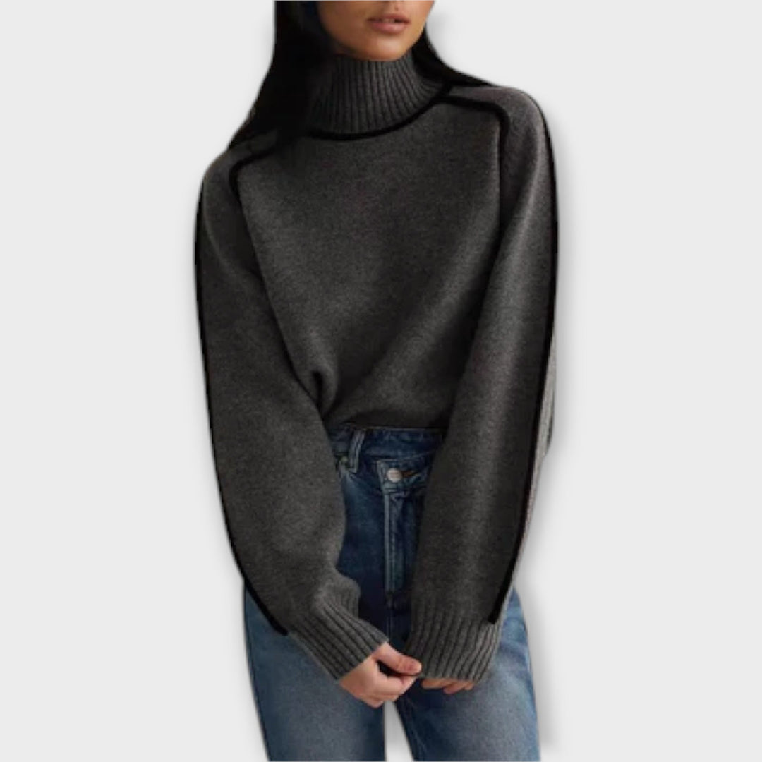 Emilie - Soft and Elegant High Neck Sweater