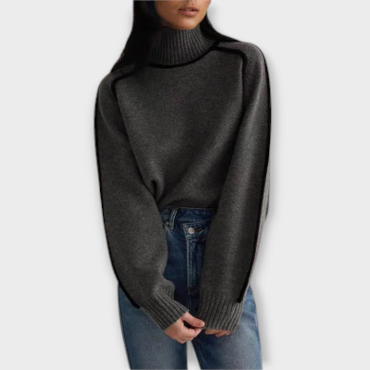 Emilie - Soft and Elegant High Neck Sweater