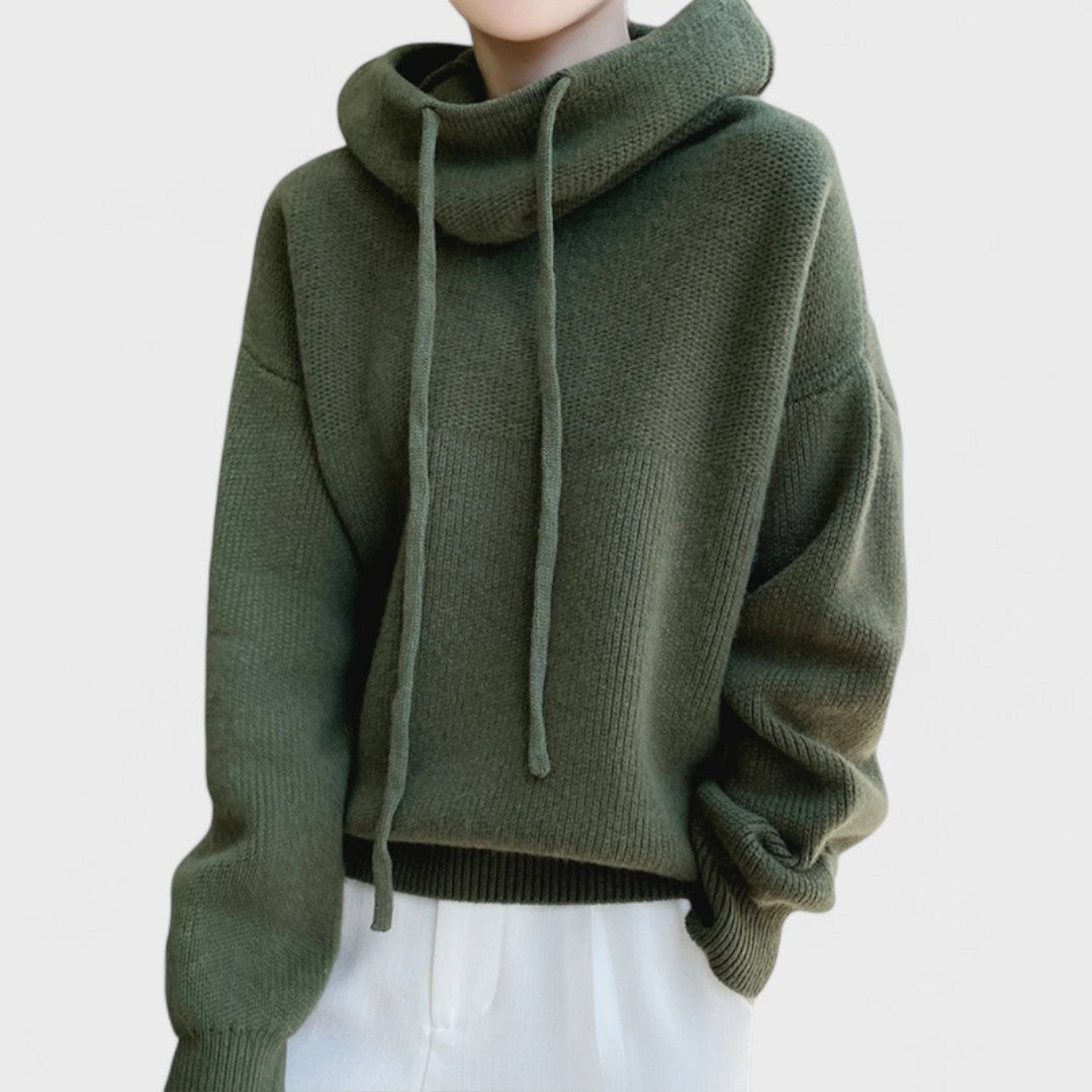 Charlotte - High Neck Sweater in Merino Wool